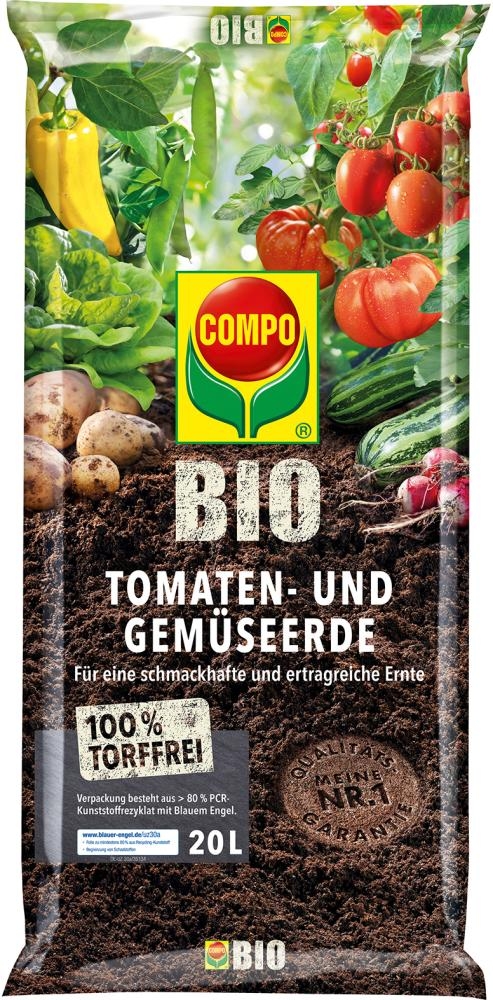 Compo Tomaten- Und Gemseerde Torffrei 20 L Compo Bio Cactus Universalerde  | eBay
