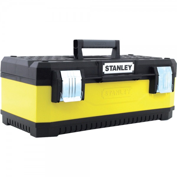 Werkzeugbox 23 Zoll gelb Metall-Kunststoff Stanley