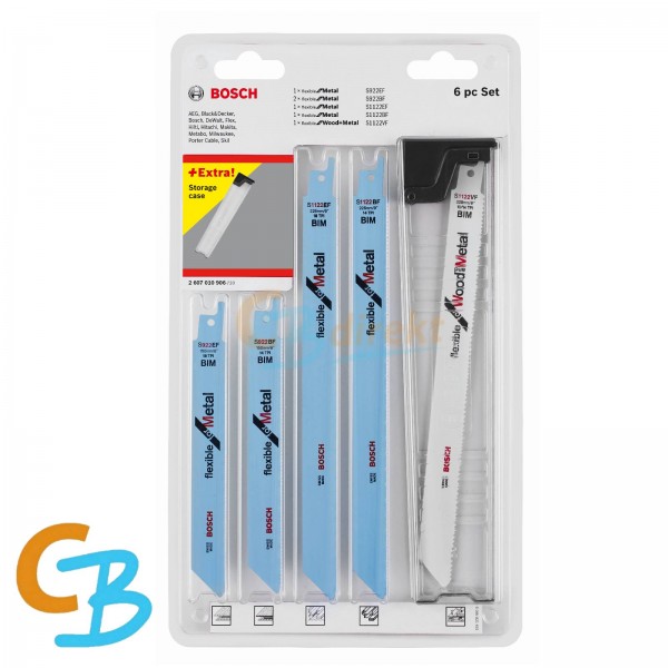 Bosch Stichsägeblatt-Set Wood and Metal, 6-teilig, Blister-Set