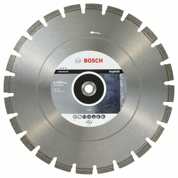 BOSCH DIAMANTTRENNSCHEIBE BEST FOR ASPHALT, 400 X 20,00/25,40 X 3,2 X 12 MM