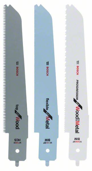 Bosch Stichsägeblatt-Set für Bosch-Multisäge, 3-teilig, für PFZ 500 E