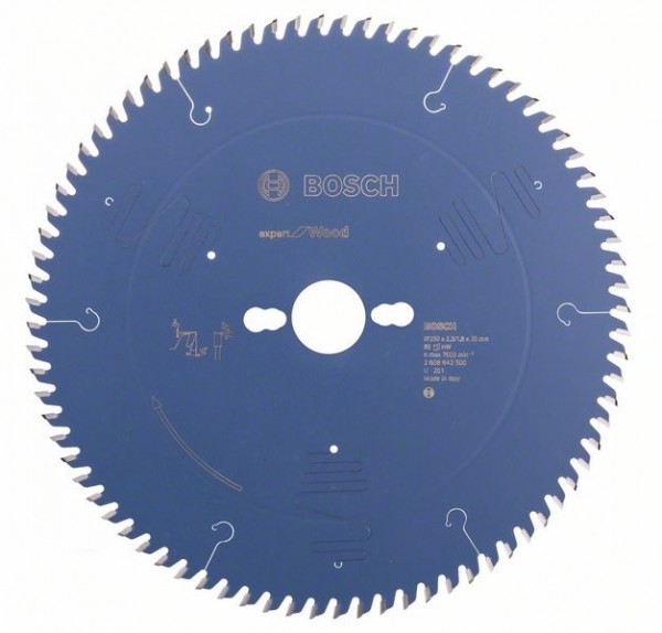 BOSCH KREISSÄGEBLATT EXPERT FOR WOOD, 250 X 30 X 2,5 MM, 80