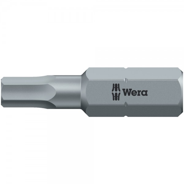 Bit 1/4" DIN3126 C6,3 Hex 1,5x25mm zähh. Wera