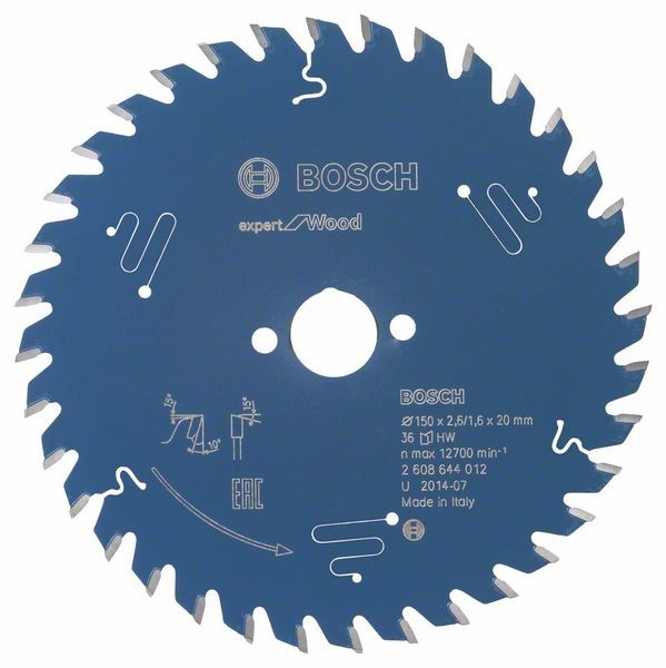 BOSCH KREISSÄGEBLATT EXPERT FOR WOOD, 150 X 20 X 2,6 MM, 36