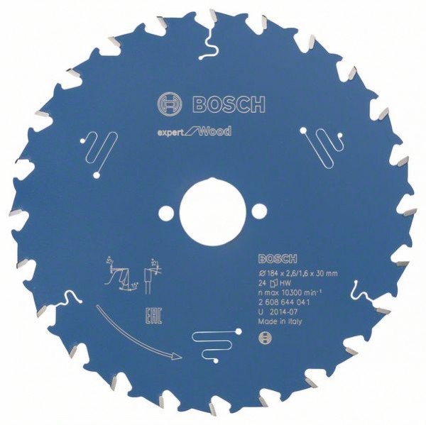 BOSCH KREISSÄGEBLATT EXPERT FOR WOOD, 184 X 30 X 2,6 MM, 24