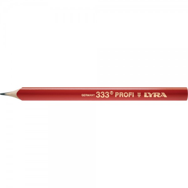 Zimmermanns-Bleistift 333 oval rot 18cm Lyra