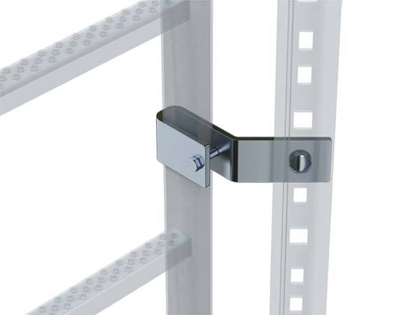 Zarges Befestigung seitlich am Leiterholm 50 x 20 mm 47545