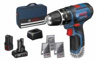 Bosch Akku-Schlagbohrschrauber GSB 12V-15, mit 1 x 4.0 Ah, 1 x 2.0 Ah Li-Ion Akku 06019B690G Bosch Akku-Schlagbohrschrauber GSB 12V-15, mit 1 x 4.0 Ah, 1 x 2.0 Ah Li-Ion Akku 06019B690G