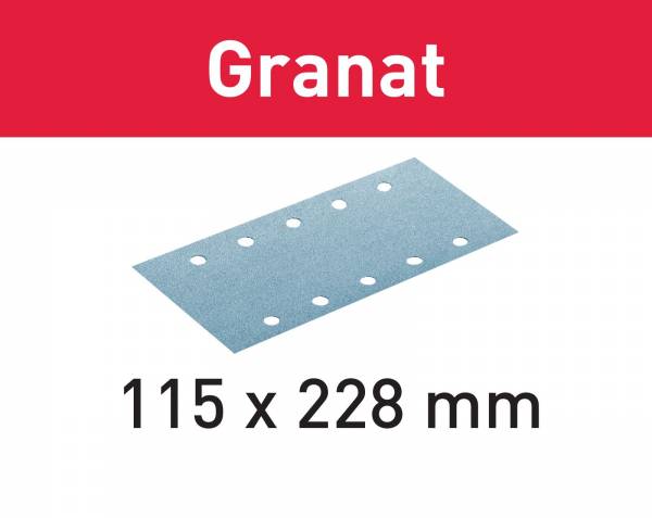 Festool Schleifstreifen STF 115X228 P40-P400 50 oder 100 Stück Granat AUSWAHL