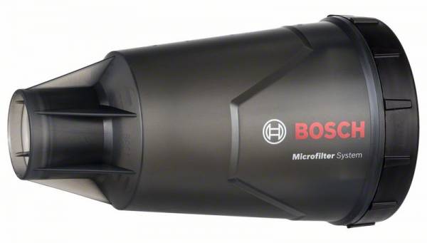 Bosch Staubbox mit Filter, 150 x 120 mm, schwarze Ausführung