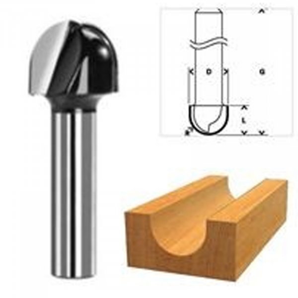 Bosch Professional HM-HOHLKEHLFRÄSER 8/R6MM 2608628203