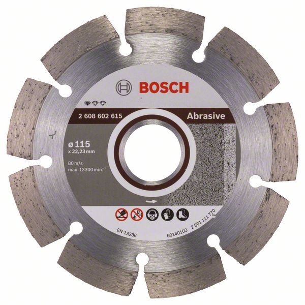 BOSCH DIAMANTTRENNSCHEIBE STANDARD FOR ABRASIVE, 115 X 22,23 X 6 X 7 MM