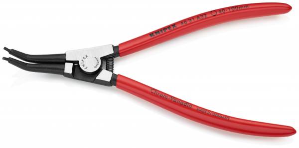 KNIPEX 46 31 A32 Sicherungsringzange für Außenringe auf Wellen 45° gewinkelt 210 mm schwarz atrament