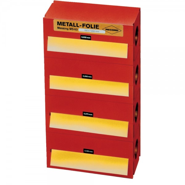 Metallfolien-Sortiment 150x1200mm Messing Record