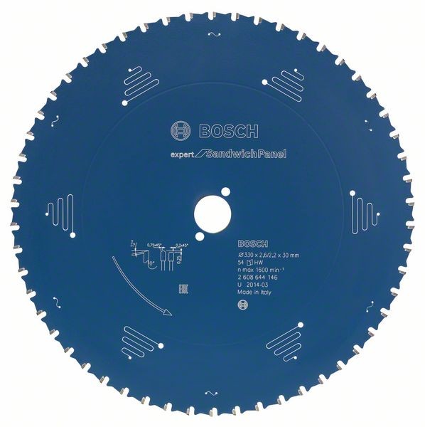 BOSCH KREISSÄGEBLATT EXPERT FOR SANDWICH PANEL, 240 X 30 X 2,6 MM, 48