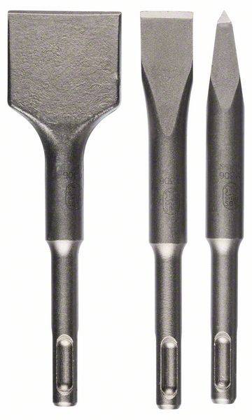 Bosch Kurzmeißel-Set SDS-plus, 3-teilig, 140, 140 x 20,140 x 40 mm