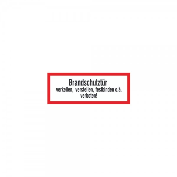 Brandschutztür verkeilen PVC-Folie, selbstklebend