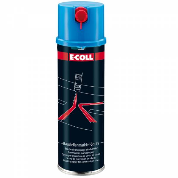 EU Baustellenmarkierspray 500ml blau E-COLL VPE 12