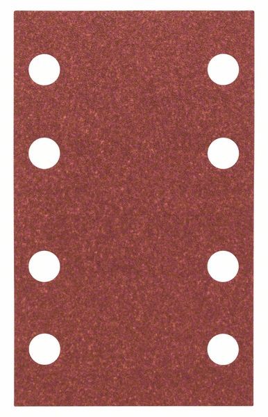 BOSCH SCHLEIFBLATT-SET EXPERT FOR WOOD, 8 LÖCHER, KLETT, 80 X 133 MM, 120, 10er Pack