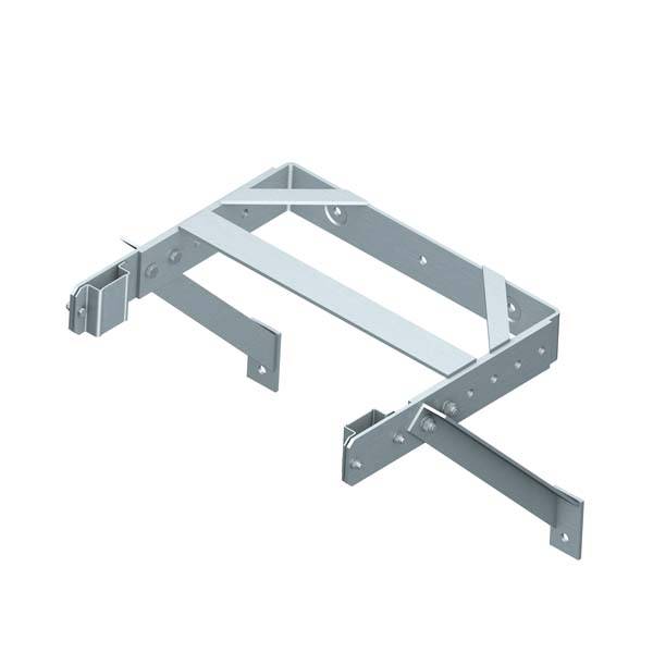 Zarges Wandhalter U-Bügel verstellbar 400 - 600 mm, Stahl 43260