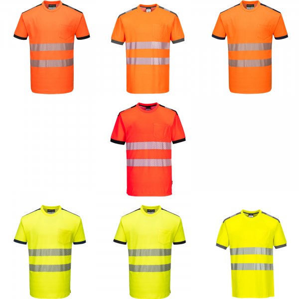 PORTWEST Hi-Vis Cotton Comfort T-Shirt