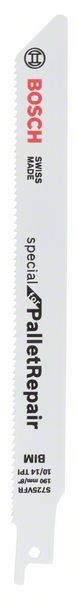 BOSCH SÄBELSÄGEBLATT S 725 VFR, SPECIAL FOR PALLET REPAIR, 5ER-PACK
