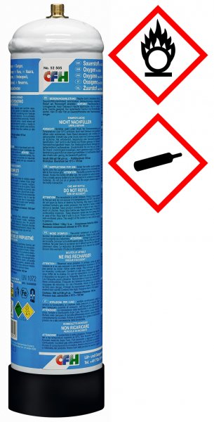 CFH Sauerstoffersatzflasche 1 Liter 52505
