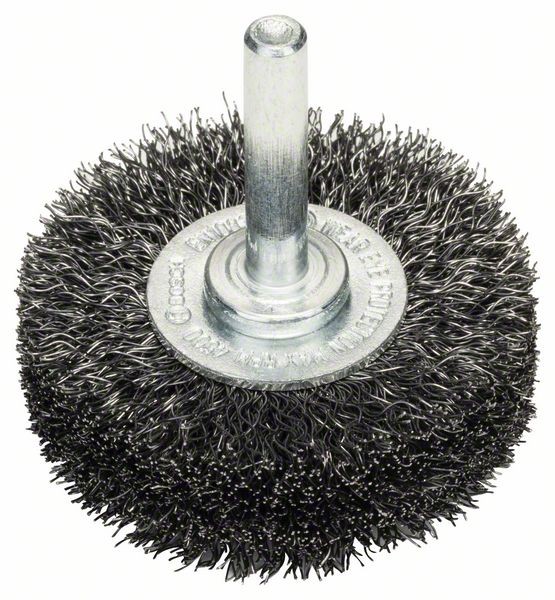 BOSCH SCHEIBENBÜRSTE, STAHL, GEWELLTER DRAHT, 0,2 MM, 50 MM, 15 MM, 4500 U/MIN