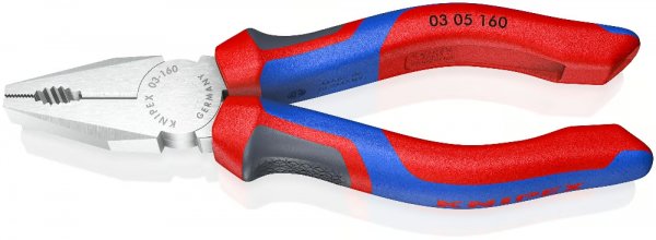 KNIPEX 03 05 160 SB Kombizange Mehrkomponenten-Hüllen