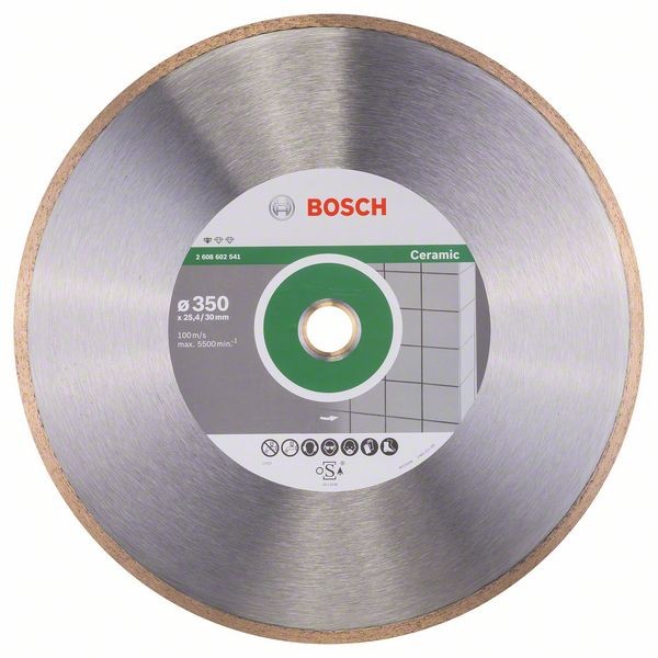 BOSCH DIAMANTTRENNSCHEIBE STANDARD FOR CERAMIC, 350 X 30 + 25,40 X 2 X 7 MM