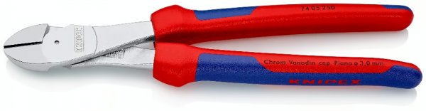 KNIPEX 74 05 250 Kraft-Seitenschneider 250 mm verchromt