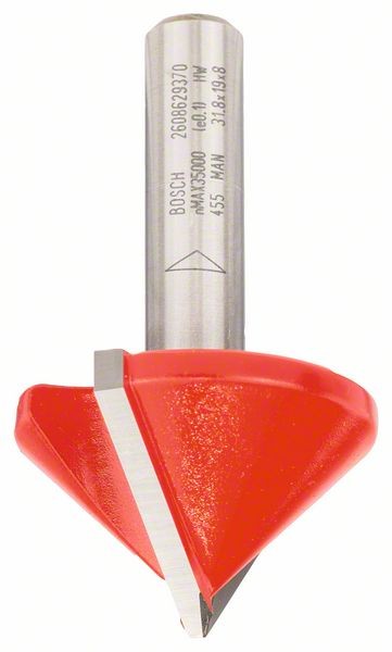 BOSCH V-NUTFRÄSER, 8 MM, D 31,8 MM, L 19 MM, G 51 MM, 90°