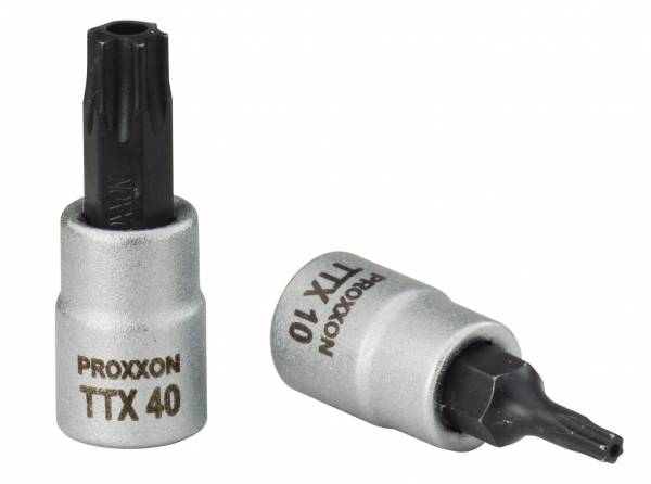PROXXON 1/4" TX-Einsatz T 25 mit Stirnbohrung 23760