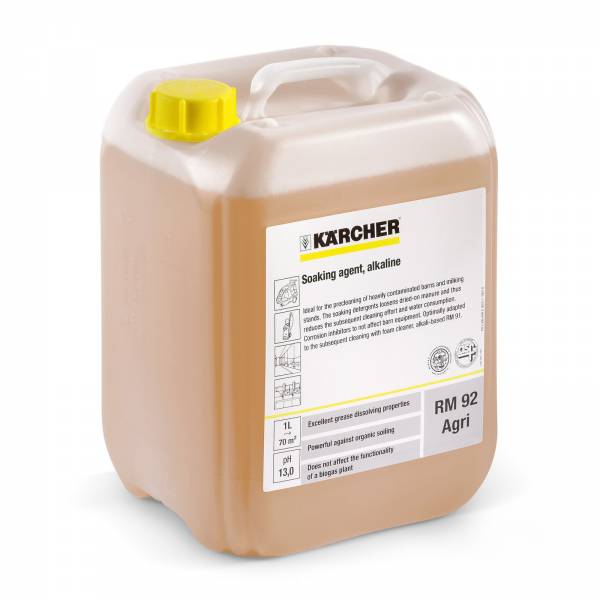 Kärcher Einweichmittel, alkalisch RM 92 AGRI 10 l Reinigungsmittel 62956560