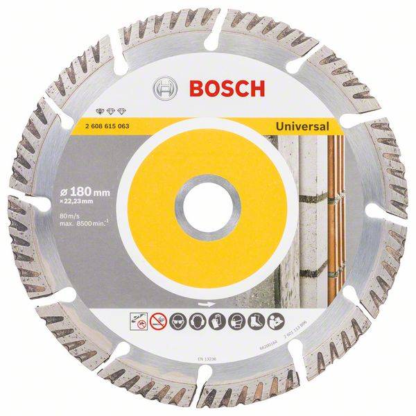 Bosch Diamanttrennscheibe Standard for Universal, 180 x 22,23 x 2,4 x 10 mm