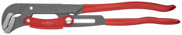 KNIPEX 83 61 020 Rohrzange S-Maul mit Schnelleinstellung 560 mm grau pulverbeschichtet mit Kunststof