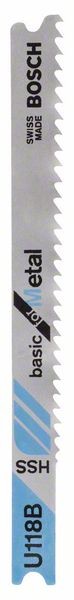 BOSCH STICHSÄGEBLATT U 118 B, BASIC FOR METAL, 3ER-PACK
