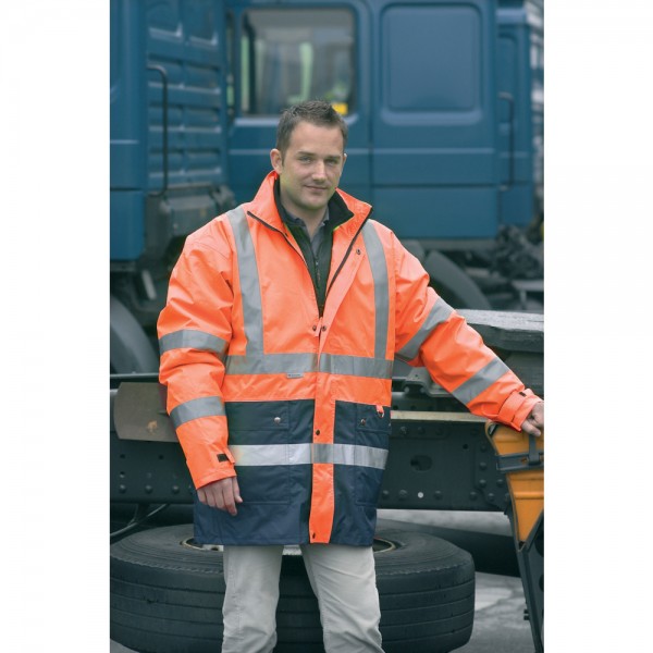 Warnparka, 2 in 1, Warnkleidung PSA