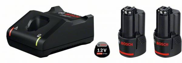 Bosch Akku Starter-Set: 2 x GBA 12 Volt, 2.0 Ah und GAL 12V-40 1600A019R8