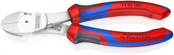 KNIPEX 74 05 180 Kraft-Seitenschneider 180 mm verchromt