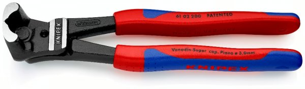 KNIPEX 61 02 200 Bolzen-Vornschneider hochübersetzt 200mm schwarz atramentiert