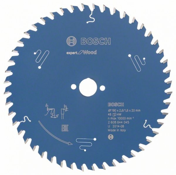 BOSCH KREISSÄGEBLATT EXPERT FOR WOOD, 190 X 20 X 2,6 MM, 48
