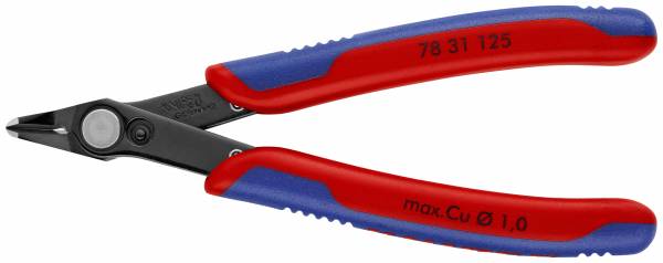 KNIPEX 78 31 125 Electronic Super Knips® 125 mm brüniert mit Mehrkomponenten-Hüllen brüniert