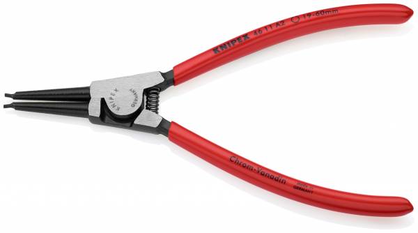KNIPEX 46 11 A2 Sicherungsringzange für Außenringe auf Wellen 180 mm schwarz atramentiert mit Kunsts