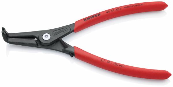 KNIPEX 49 41 A31 Präzisions-Sicherungsringzange für Außenringe auf Wellen 210 mm grau atramentiert m