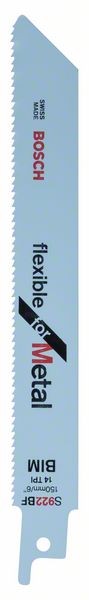 BOSCH SÄBELSÄGEBLATT S 922 BF, FLEXIBLE FOR METAL, 25ER-PACK