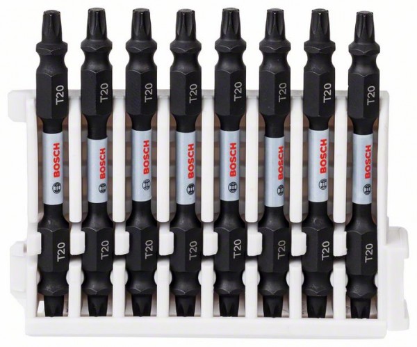 BOSCH DOPPELKLINGENBIT-SET IMPACT CONTROL, T20, 65 MM 2608522339, 8er Pack