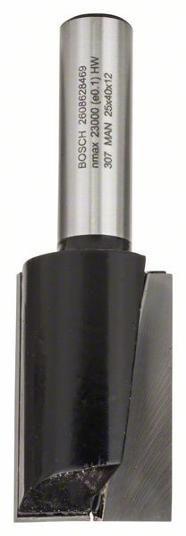 BOSCH NUTFRÄSER, 12 MM, D1 25 MM, L 40 MM, G 81 MM