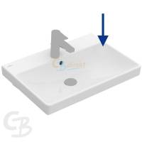 VB WT Avento 4158 650x470mm 3-Loch Arm mittl HL durchgest Überl Eckig WeißAlpin VB WT Avento 4158 650x470mm 3-Loch Arm mittl HL durchgest Überl Eckig WeißAlpin