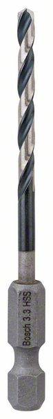 Bosch HSS Spiralbohrer mit Sechskantschaft, 3,3 x 36 x 75 mm, 1er-Pack